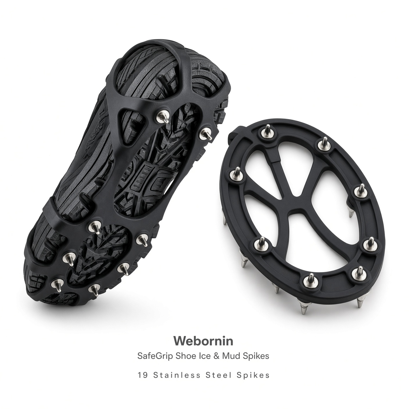 SafeGrip Eisspikes 19 Stahlspitzen
